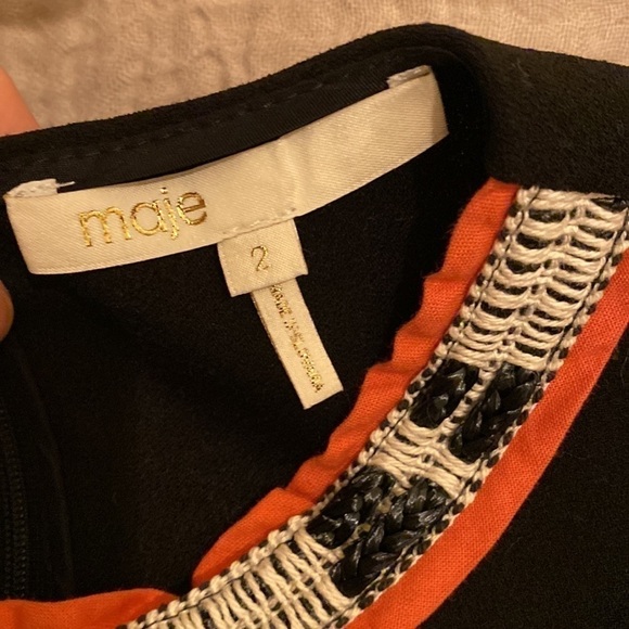 Maje beautiful black blouse in very good condition. Size 2 - Picture 6 of 12